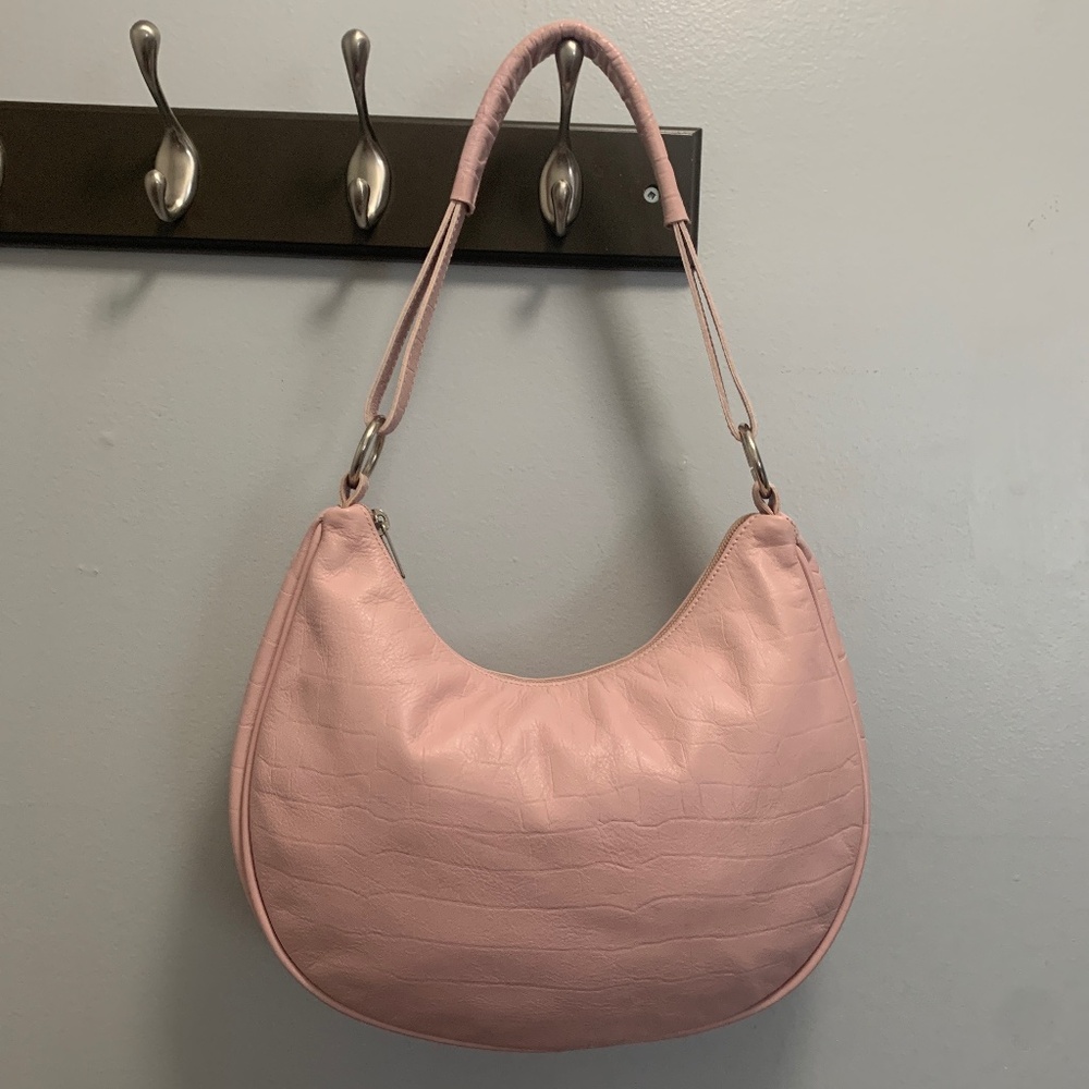 MAURIZIO TAIUTI Genuine Leather Made in Italy. Rare warm pink sleek